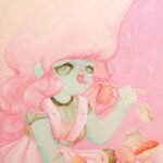 Eating sushi